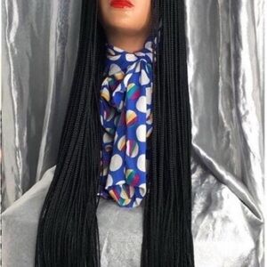 Elegant Black Braided Wig